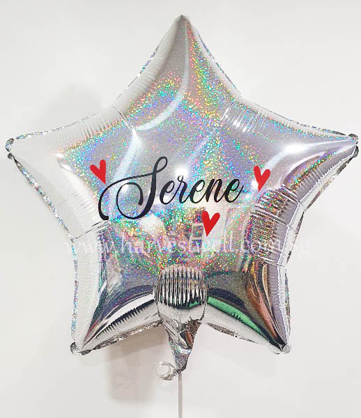 Customised Name Print Foil Balloon